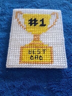 "#1 Best Dad" Trophy Magnet